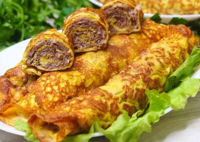 Бризоль за 20 минут: мясные блинчики с начинкой — сытно и вкусно