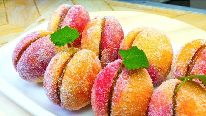 Пирожные «Персики» из детства: мягкое тесто и начинка из любого варенья