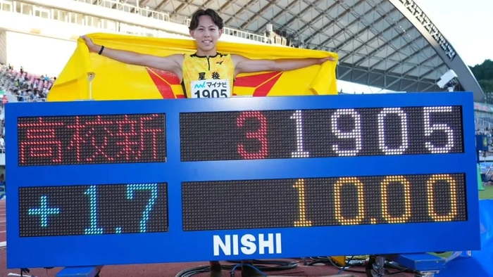16 ýaşly ýapon okuwçysy sprint ylgawyndan 10 sekuntlyk görkezijisi bilen dünýä rekordyny täzeledi