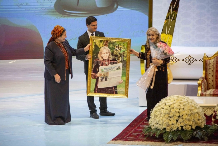 Türkmenistanyň Gahrymany Amangözel Şagulyýewanyň 85 ýaşynyň dolmagy mynasybetli dabara geçirildi
