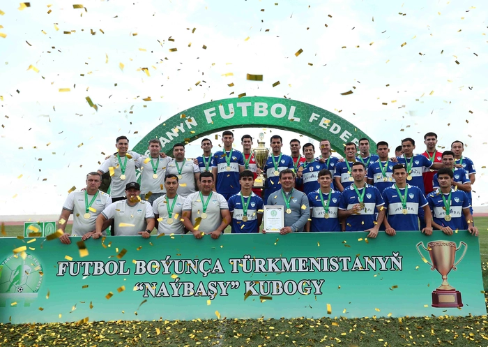 «Arkadag» futbol kluby «Ahaly» ýeňip, Türkmenistanyň Naýbaşy kubogyny eýeledi