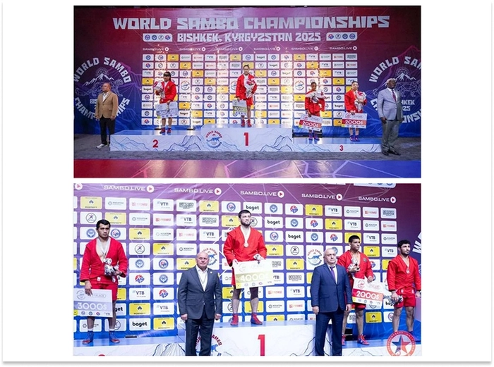 Türkmen samboçylarynyň dünýä çempionatynyň birinji günündäki ilkinji medallary
