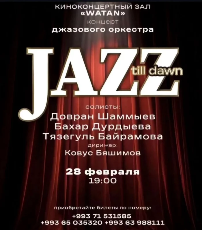 Paýtagtymyzda jazz orkestriniň konserti guralar