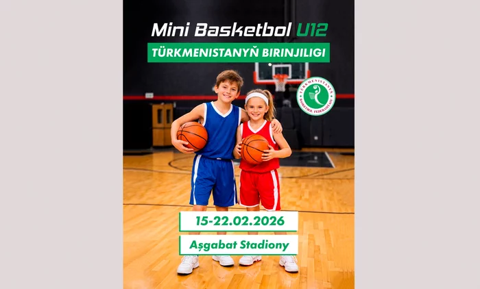 Çagalaryň sport baýramçylygy: paýtagtymyzda minibasketbol boýunça Türkmenistanyň birinjiligi başlandy
