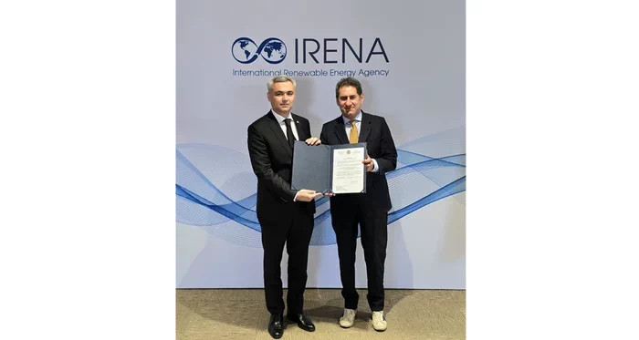 Türkmenistanyň IRENA-nyň ýanyndaky Hemişelik wekili ynanç hatyny gowşurdy