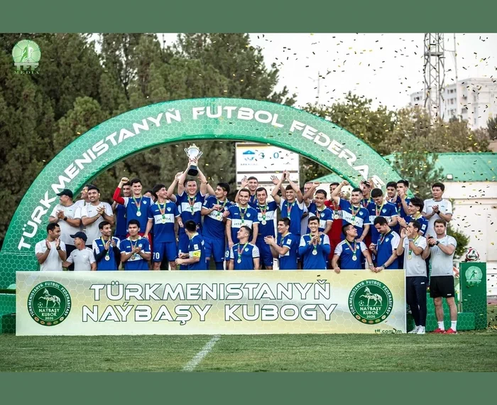 «Arkadag» futbol kluby bassyr üçünji gezek Türkmenistanyň Naýbaşy Kubogyny eýeledi