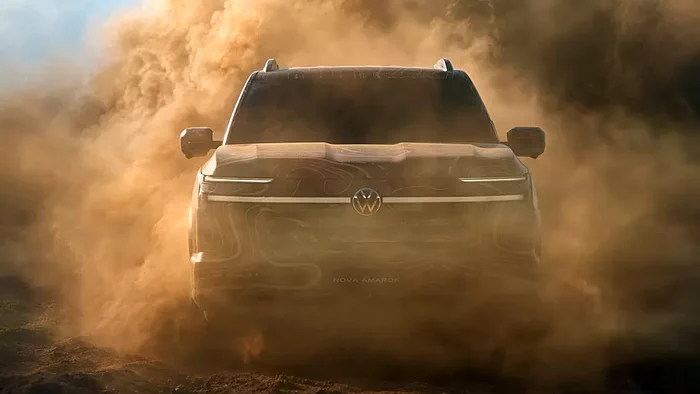 Täze «Volkswagen Amarok»: ilkinji suratlar peýda boldy