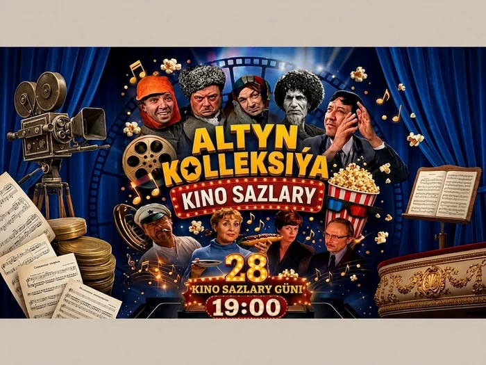 Aşgabatda «Kino sazlarynyň altyn toplumy» atly konsert geçiriler