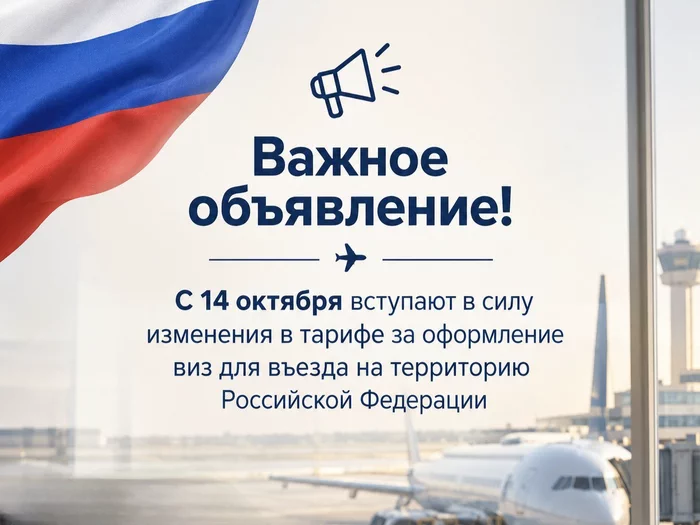 Россия увеличивает тарифы консульских сборов за оформление виз