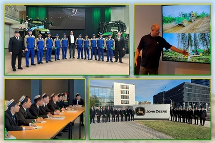 Туркменские студенты-аграрии прошли практику на предприятиях John Deere в Германии и Нидерландах