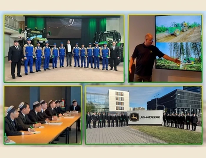 TOHU-nyň talyplary «John Deere» kompaniýasynyň Ýewropadaky kärhanalarynda önümçilik tejribeligini geçdiler